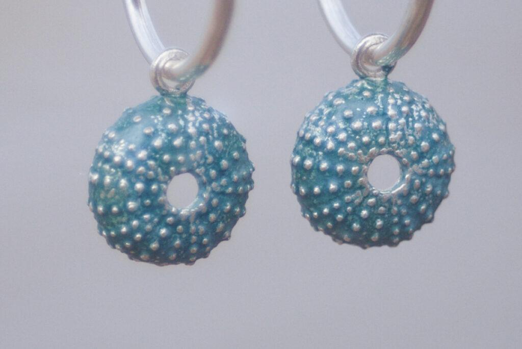 aros con acabado turquesa colección garota de leitmotif